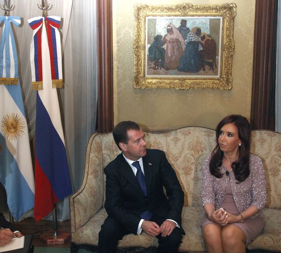 Dmitry Medvedev visits Argentina