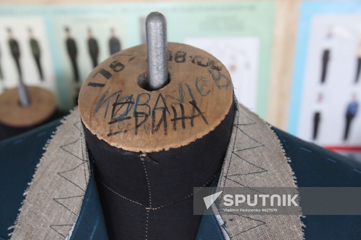 Sewing uniforms for Victory Parade participants