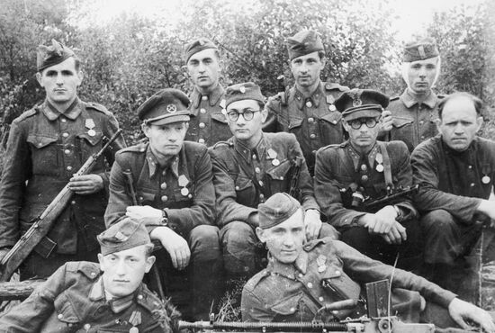 Slovak soldiers and officers detachment.