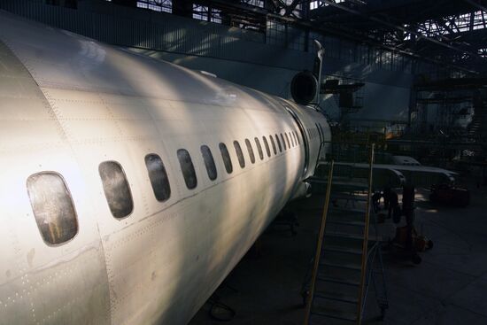 Polish government plane Tupolev Tu-154 at Aviakor Aircraft Plant