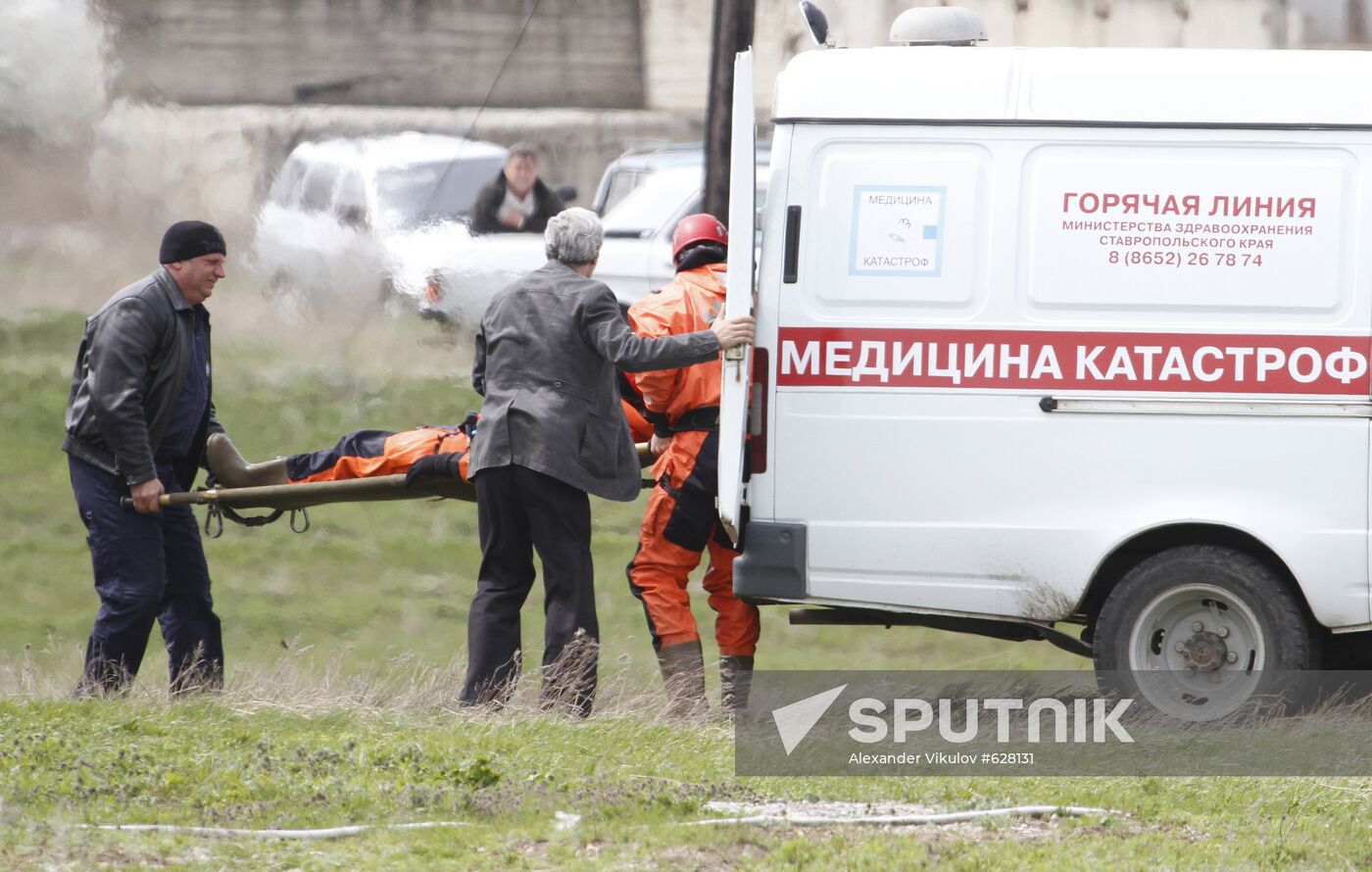 Flood response exercises in Stavropol Territory