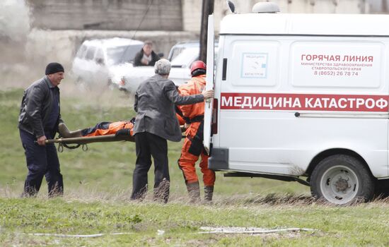 Flood response exercises in Stavropol Territory