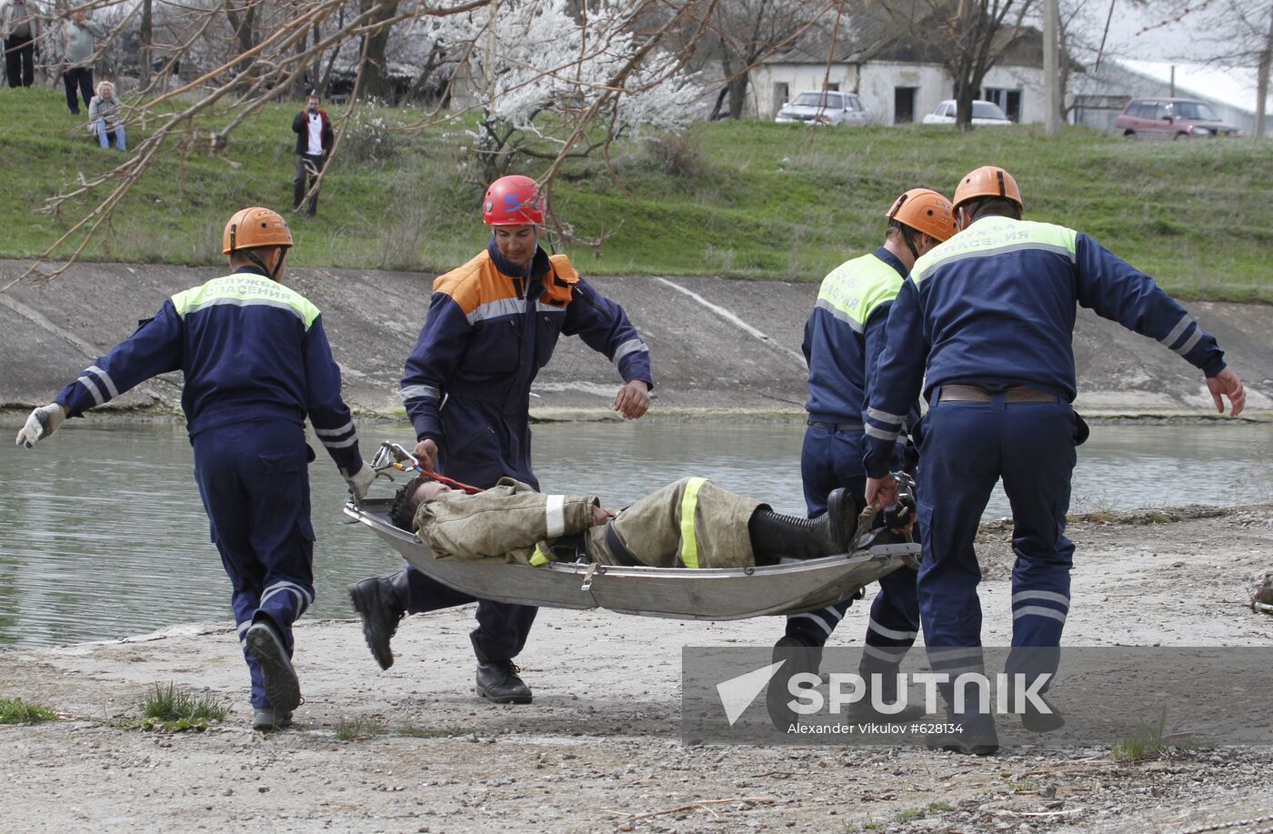 Flood response exercises in Stavropol Territory
