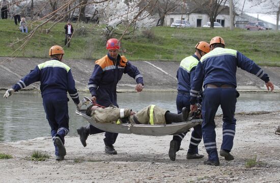 Flood response exercises in Stavropol Territory