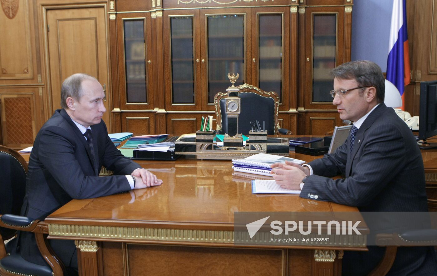 Vladimir Putin meeting with German Gref