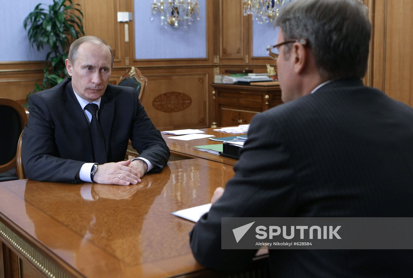 Vladimir Putin meeting with German Gref