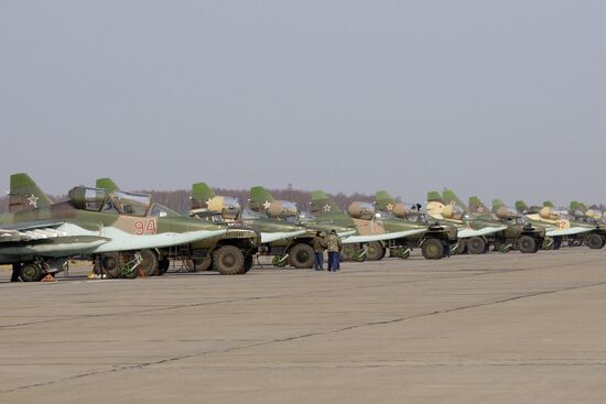 Sukhoi Su-25 jet aircraft