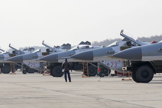Mig-29SMT fighter parking ramp