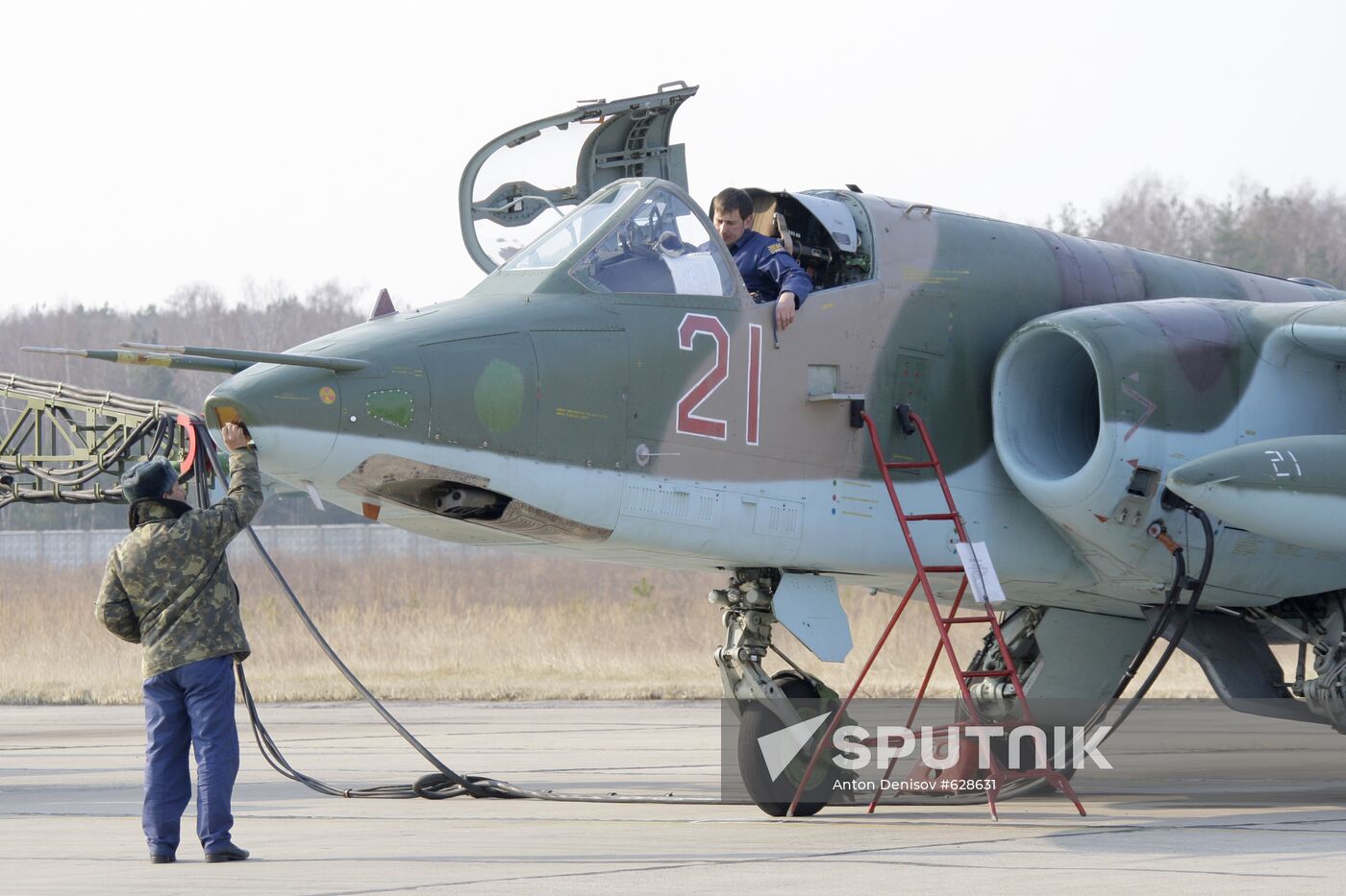 Sukhoi Su-25 jet aircraft