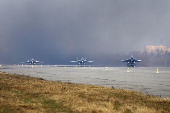 Mig-29SMT fighter take-off