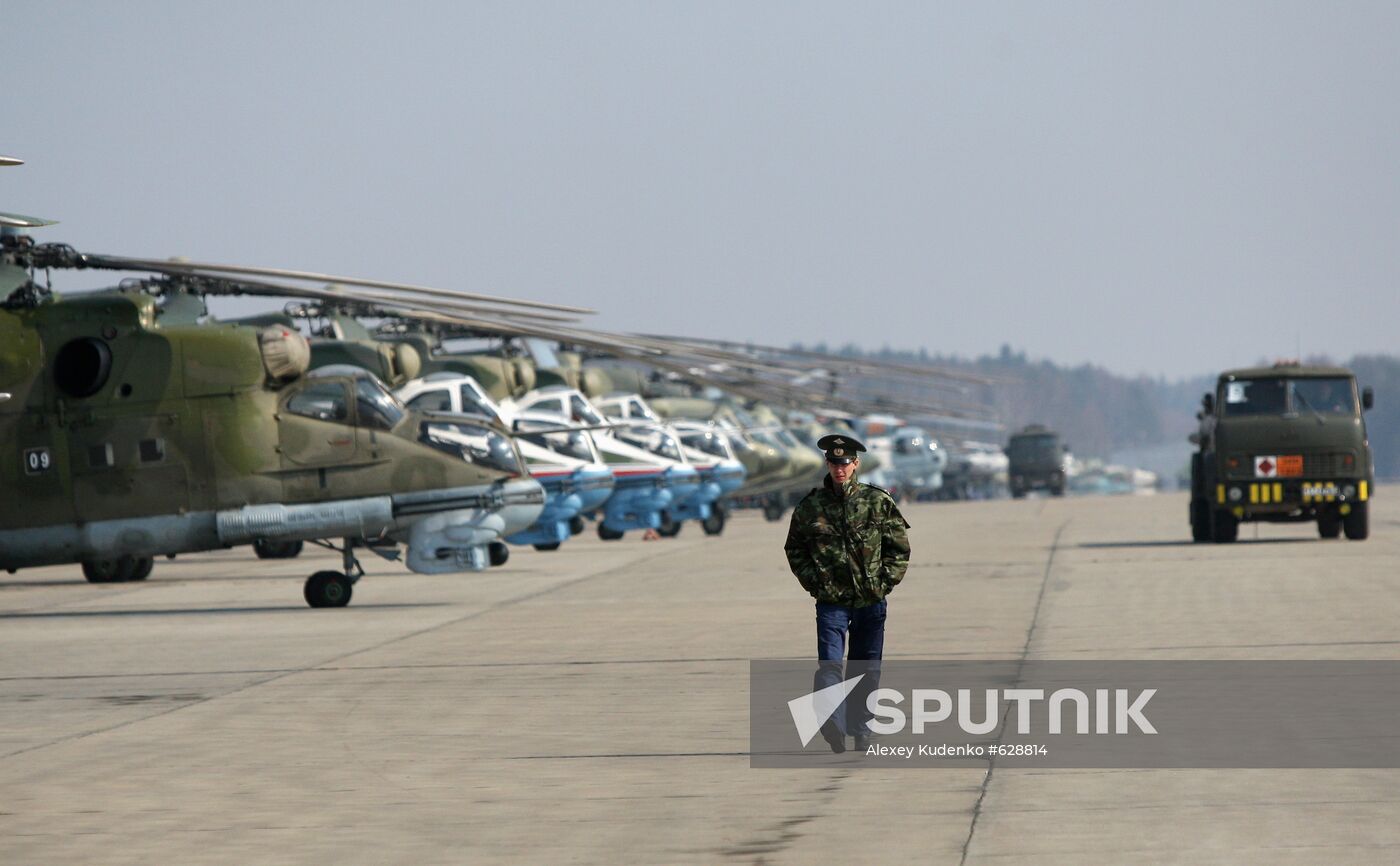 Victory Parade Air Show rehearsal