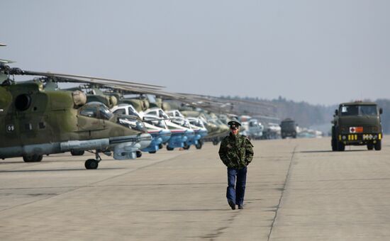 Victory Parade Air Show rehearsal