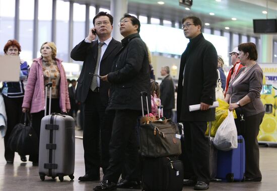 Flight delays at Sheremeyevo International Airport, Moscow