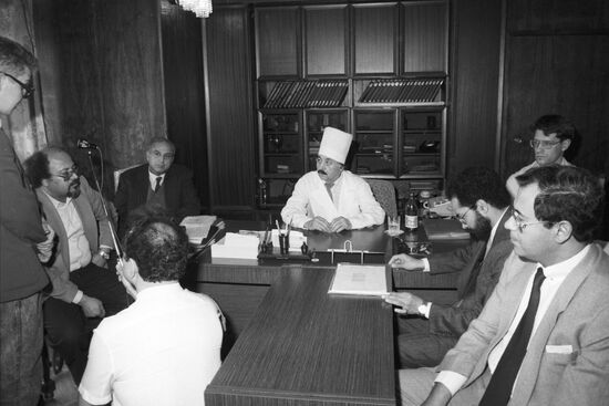 Orthopedic surgeon G. Ilizarov with guests