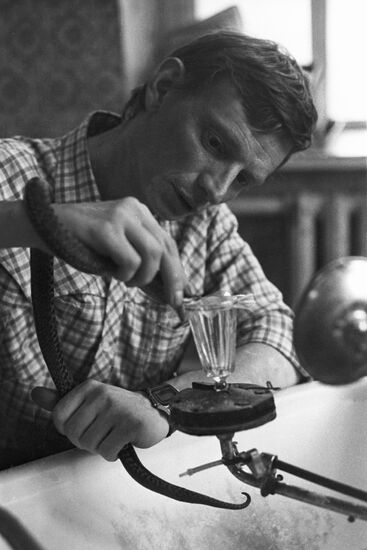 Herpetologist Yury Laptikov