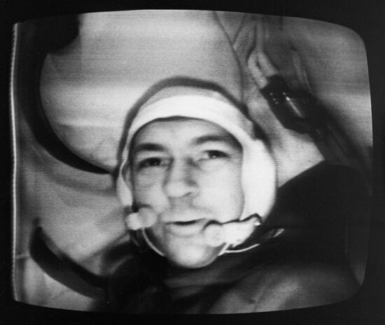 The USSR pilot-cosmonaut Vitaly Sevastyanov