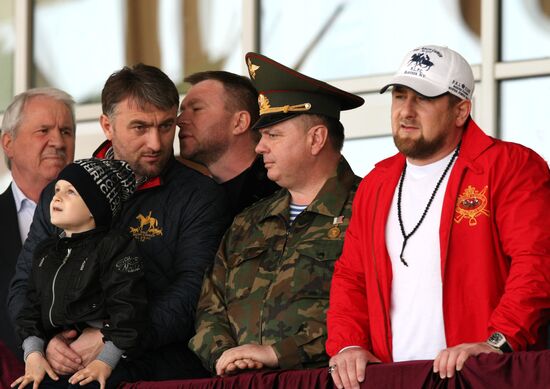 Ramzan Kadyrov, Yevgeny Lazebin, Adam Delimkhanov