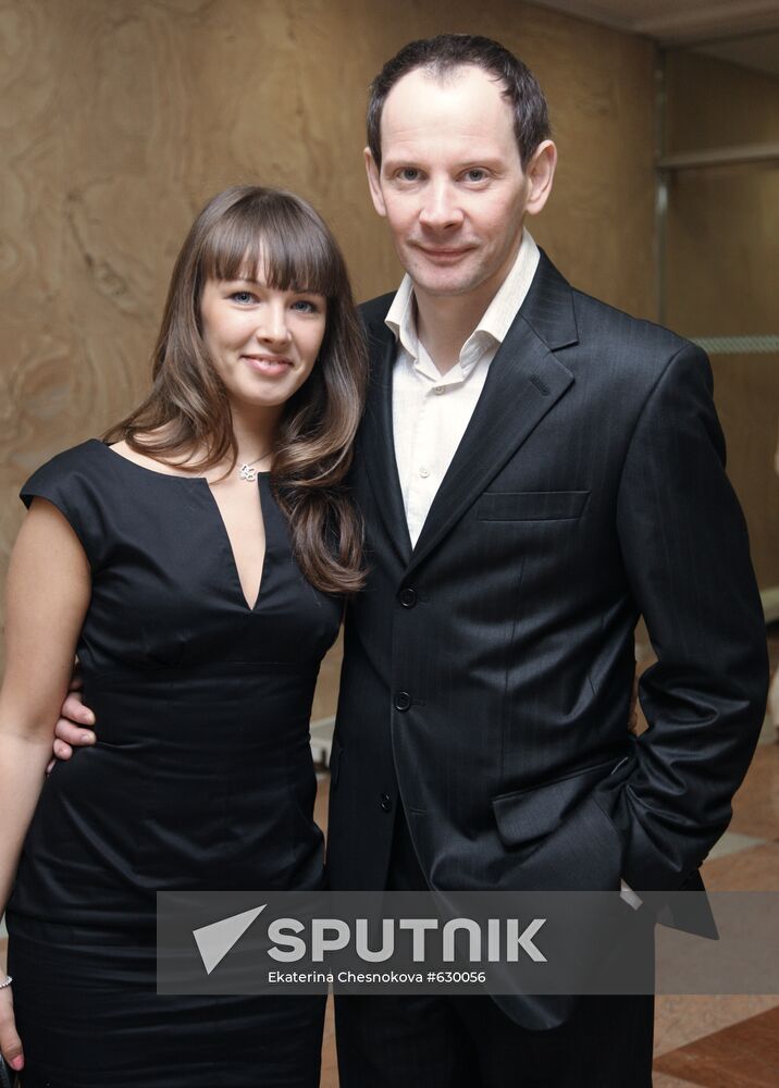 Daniil Spivakovsky with his wife Svetlana