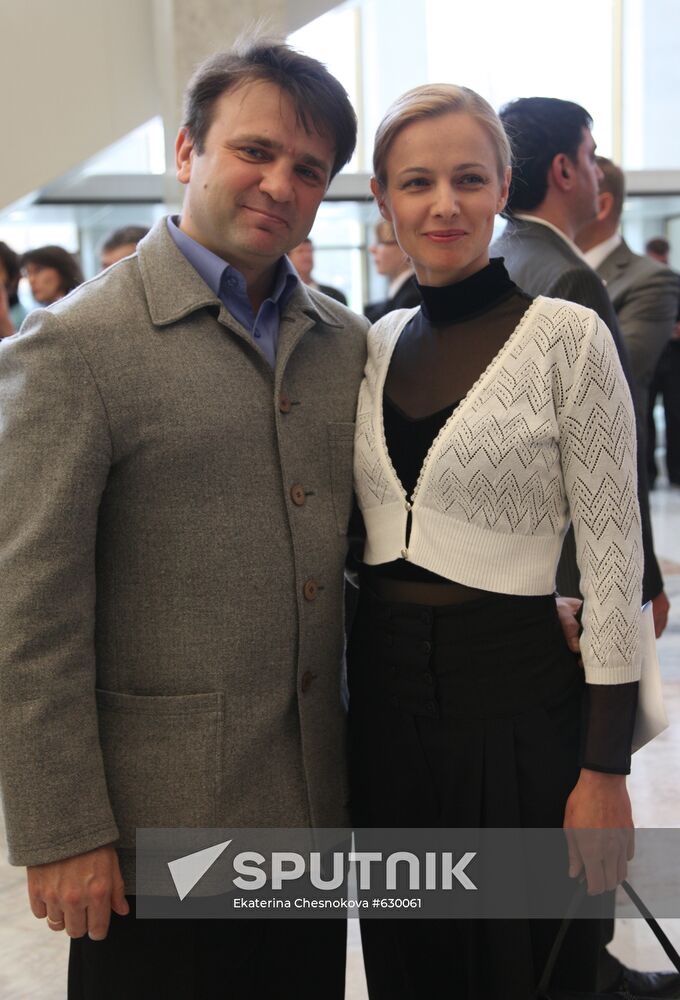 Timur Kizyakov with his wife Yelena