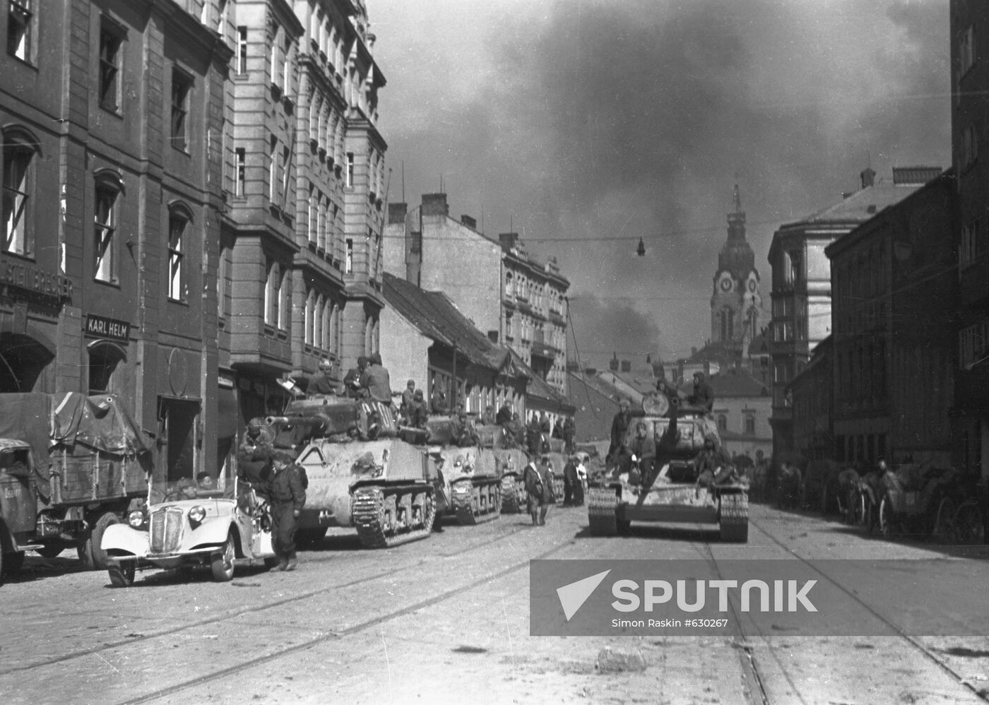 Soviet troops in Brno