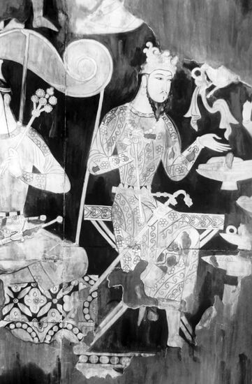 Fragment of "The Feast of Nobility" wall painting