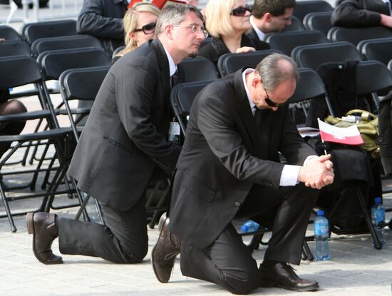 Funeral of Polish President Lech Kaczynski held in Krakow