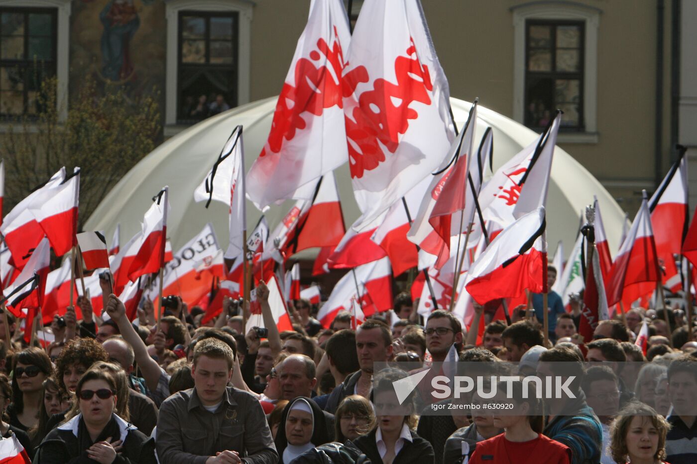 Funeral of Polish President Lech Kaczynski held in Krakow