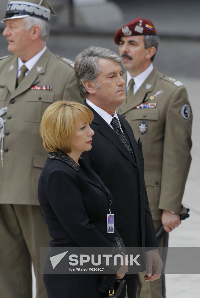 Funeral of Polish President Lech Kaczynski held in Krakow