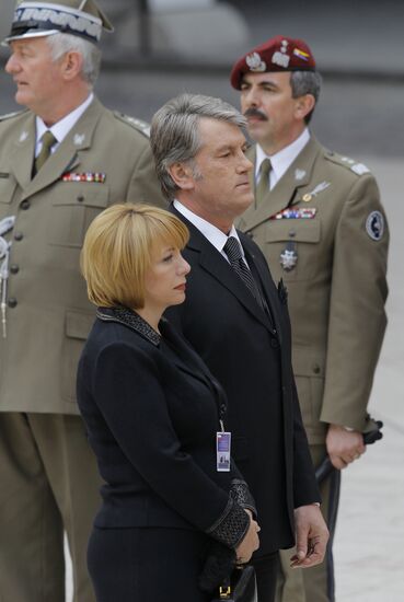 Funeral of Polish President Lech Kaczynski held in Krakow