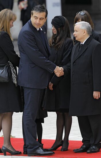 Funeral of Polish President Lech Kaczynski held in Krakow