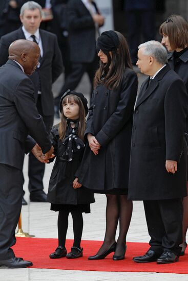 Funeral of Polish President Lech Kaczynski held in Krakow