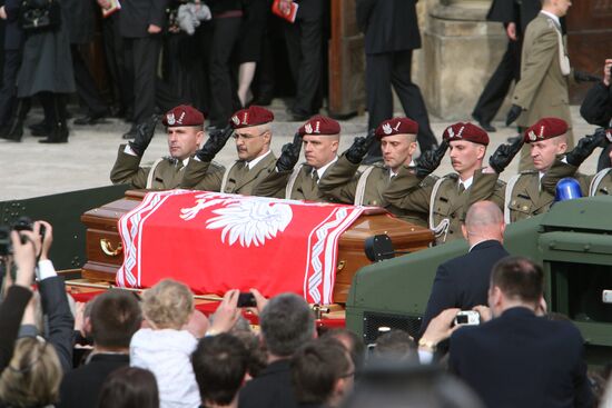 Funeral of Polish President held in Krakow