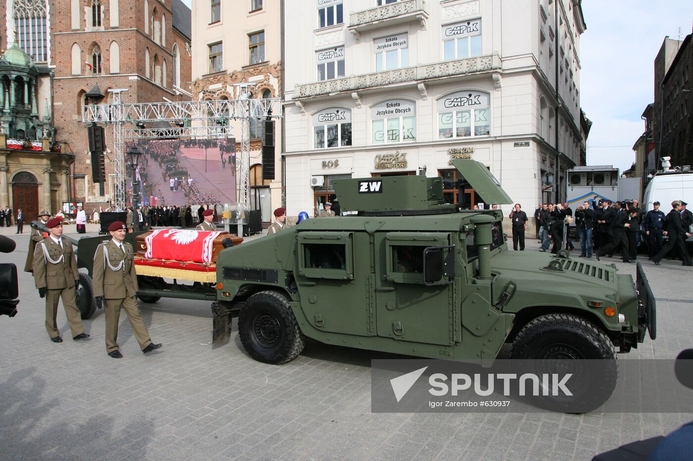 Funeral of Polish President held in Krakow