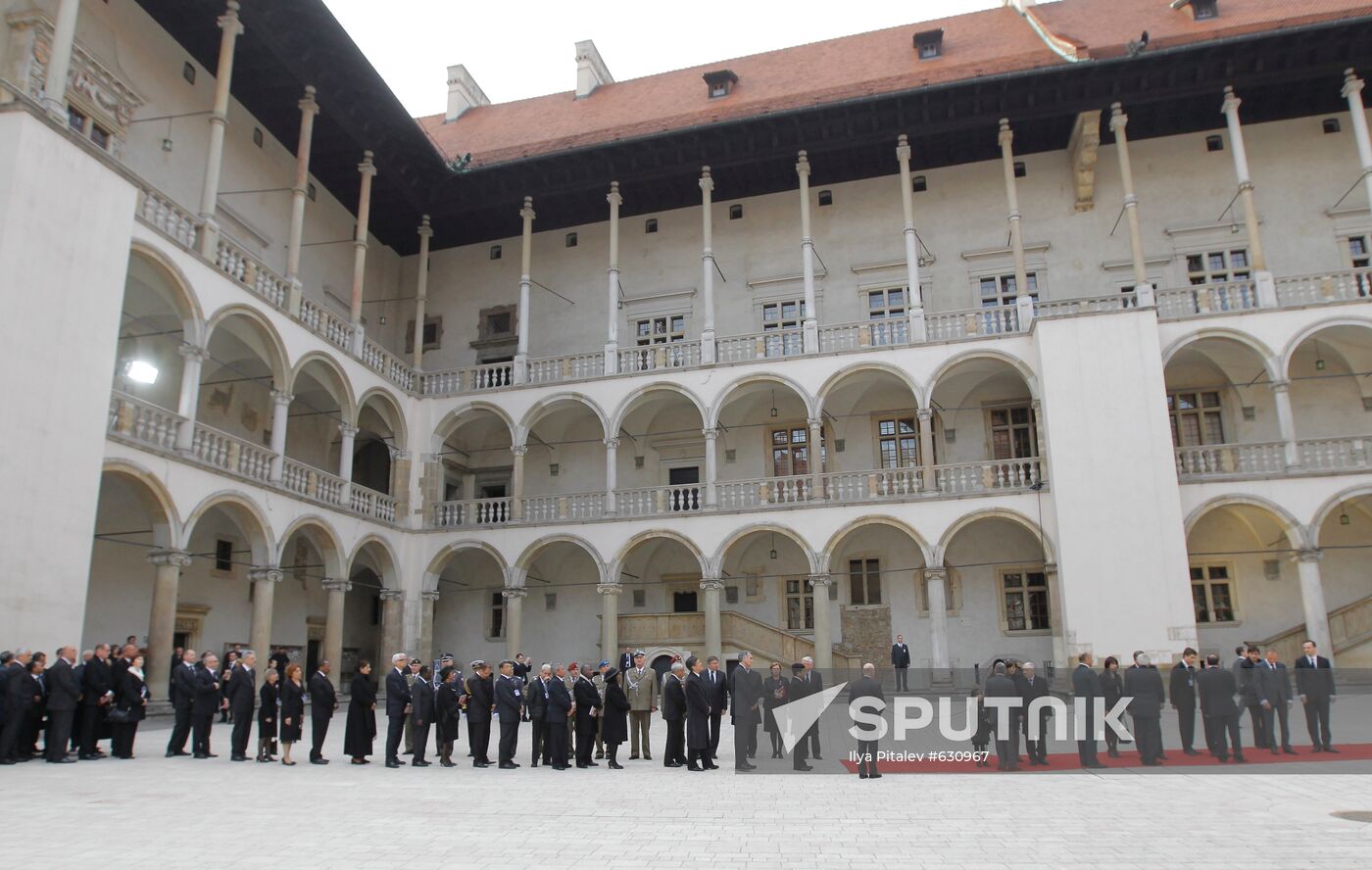 Funeral of Polish President Lech Kaczynski held in Krakow