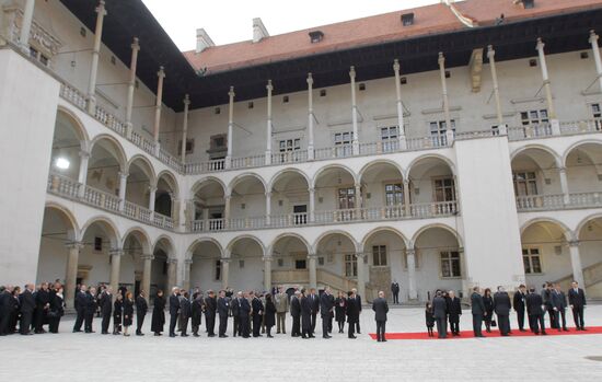 Funeral of Polish President Lech Kaczynski held in Krakow