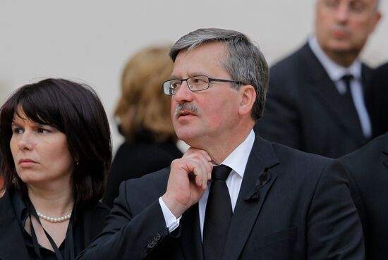 Funeral of Polish President Lech Kaczynski held in Krakow