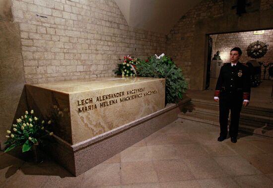 Funeral of Polish President Lech Kaczynski held in Krakow