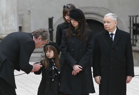 Funeral of Polish President and his wife held in Krakow