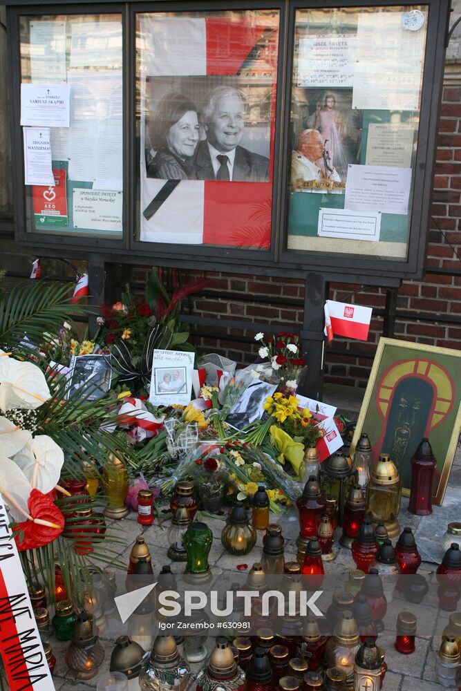 Funeral of Polish President Lech Kaczynski held in Krakow