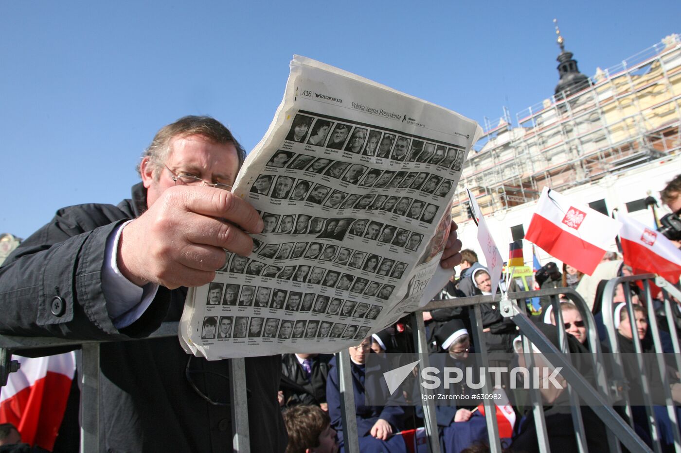 Funeral of Polish President Lech Kaczynski held in Krakow