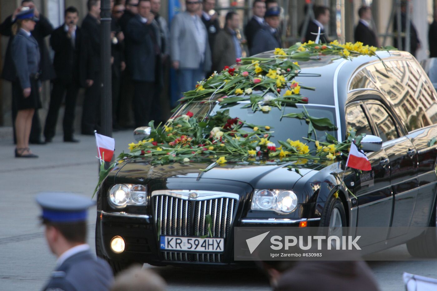 Funeral of Polish President Lech Kaczynski held in Krakow