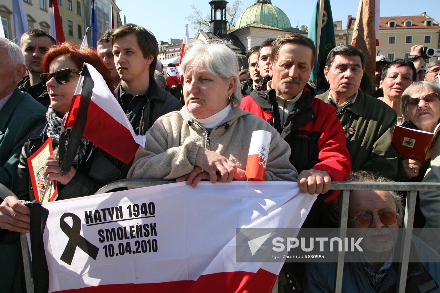 Funeral of Polish President Lech Kaczynski held in Krakow