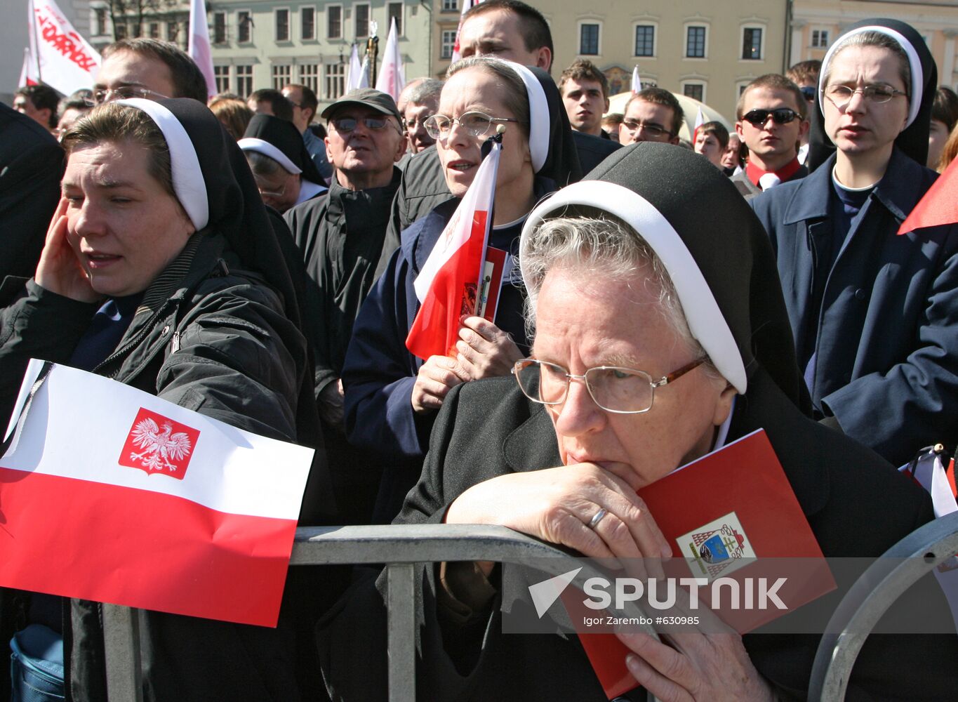 Funeral of Polish President Lech Kaczynski held in Krakow