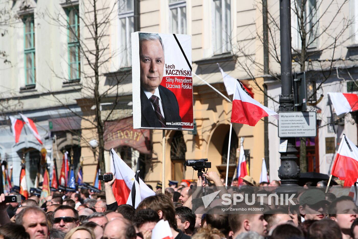 Funeral of Polish President Lech Kaczynski held in Krakow