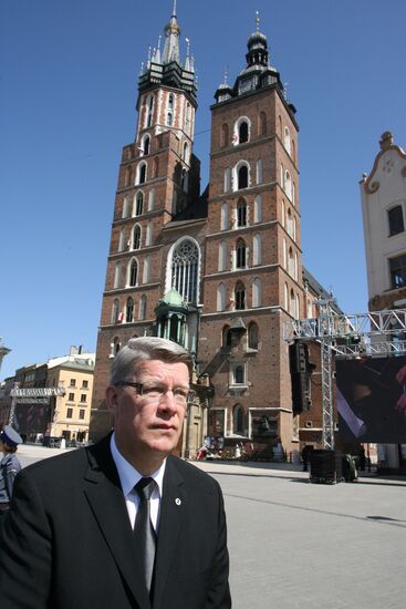 Funeral of Polish President Lech Kaczynski held in Krakow