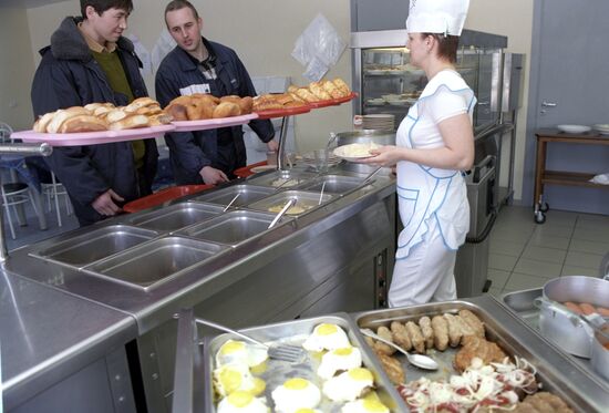 Cafeteria at production unit No.9