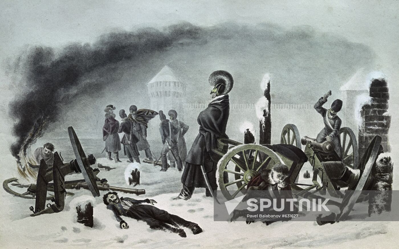 French troops in Smolensk on October 28, 1812