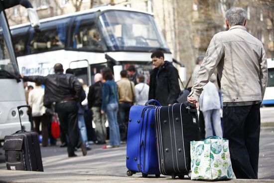 Buses going to Europe