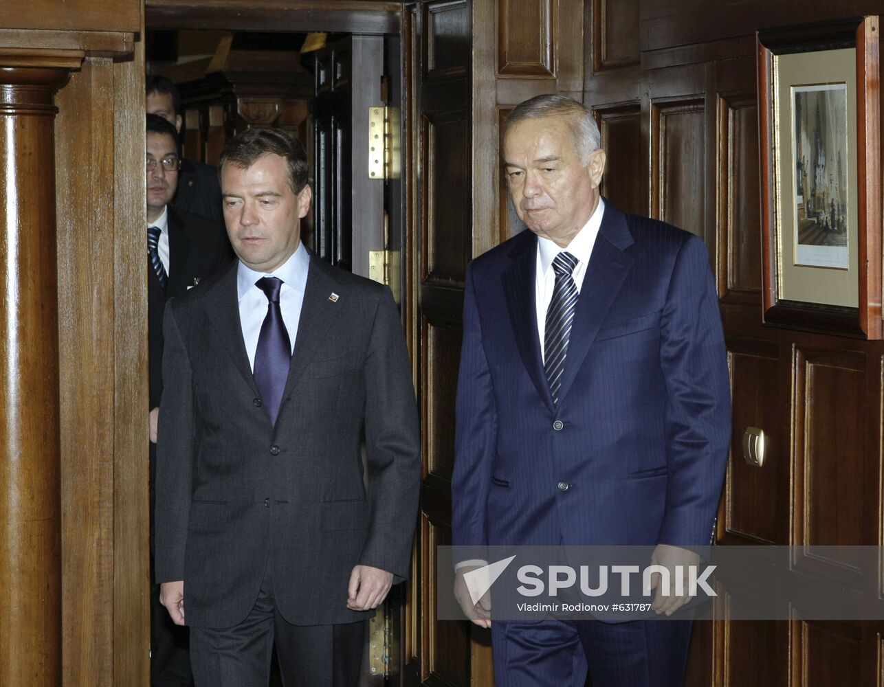 Dmitry Medvedev, Islam Karimov