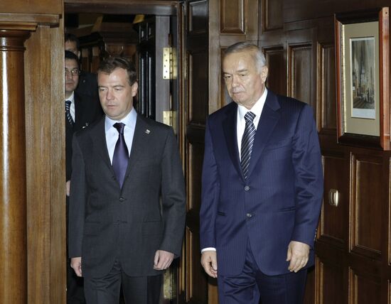 Dmitry Medvedev, Islam Karimov